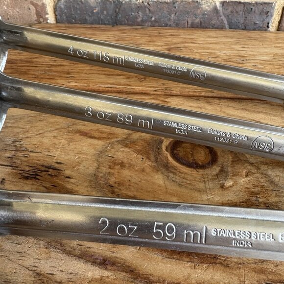 Bakers & Chefs NSF Stainless Steel Ladles 2oz, 3oz & 4oz Coated, Hooked Handles - Picture 2 of 7